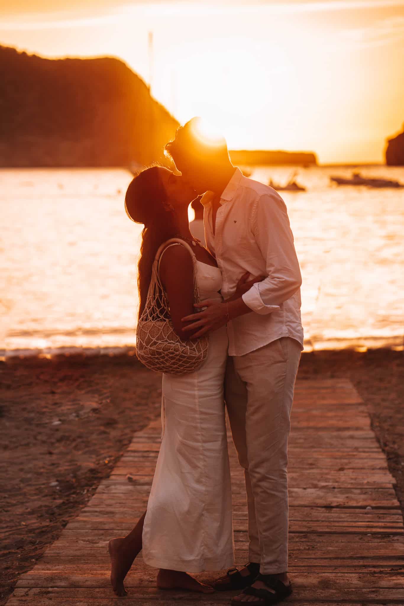 Couple Photo At Sunset, Benirras Beach