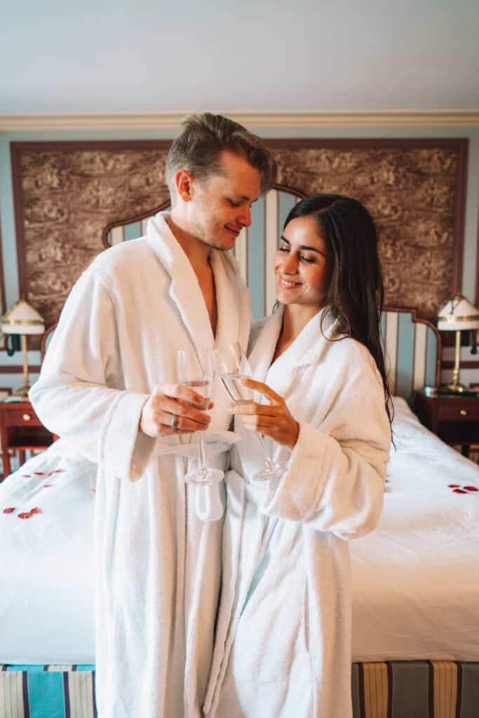 Romantic Bedroom Couple Photo