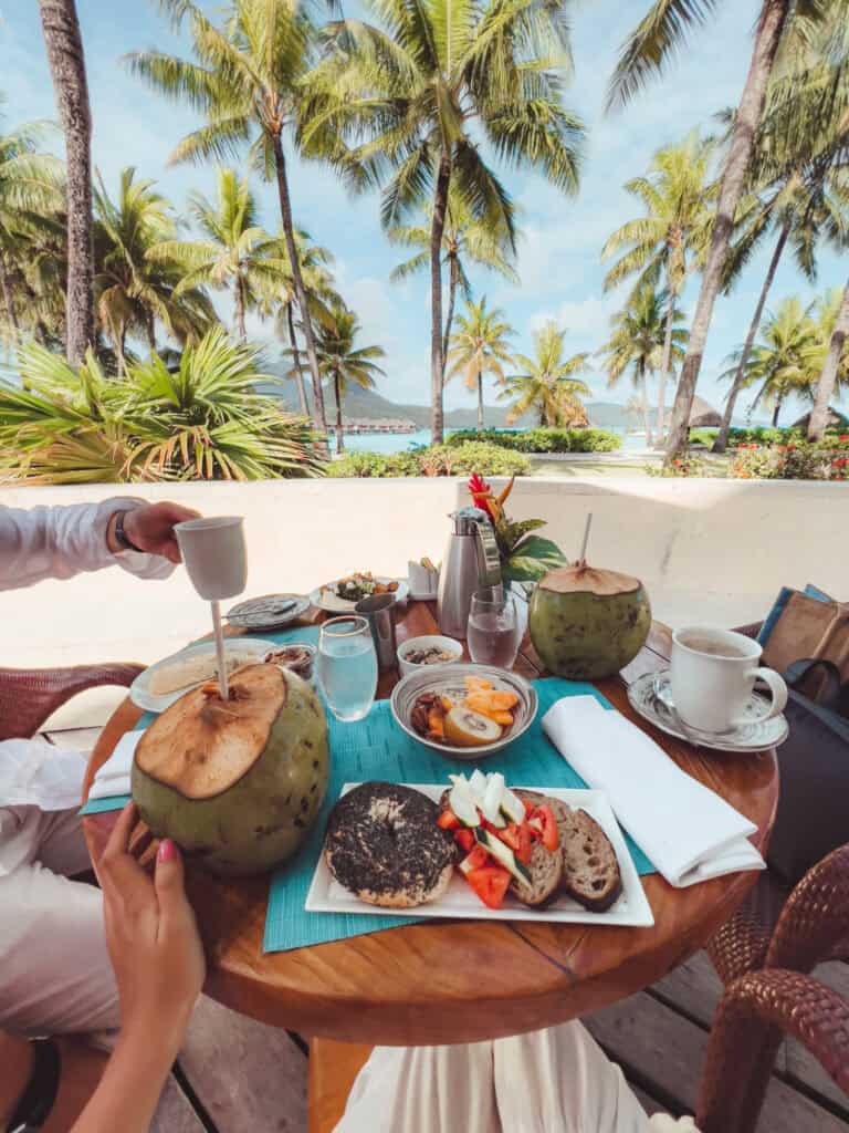 Vegan Breakfast At Four Seasons Bora Bora Hotel