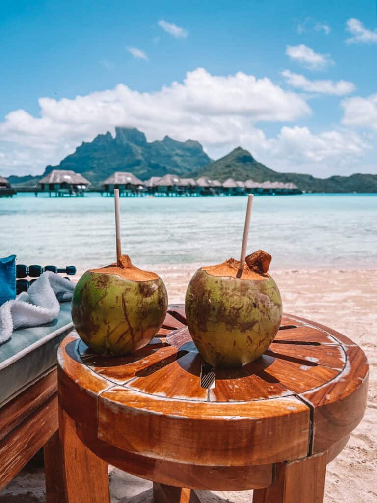 Fresh Coconuts Four Seasons Bora Bora Hotel