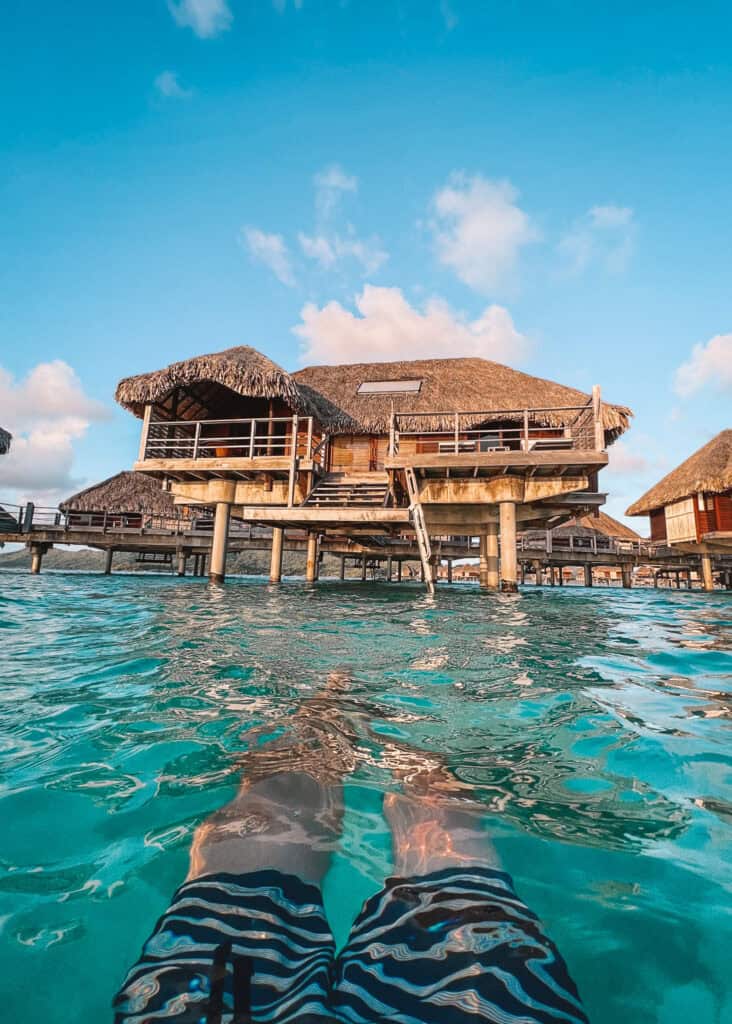 Over Water Bungalows In Bora Bora