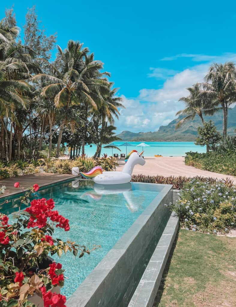 Private Pool Four Seasons Hotel Bora Bora