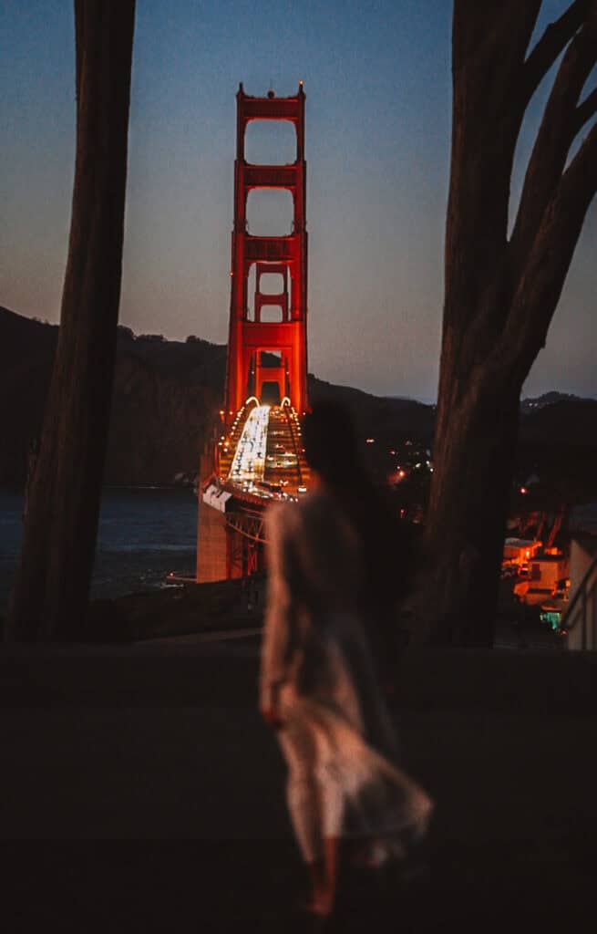 Golden Gate at sunset