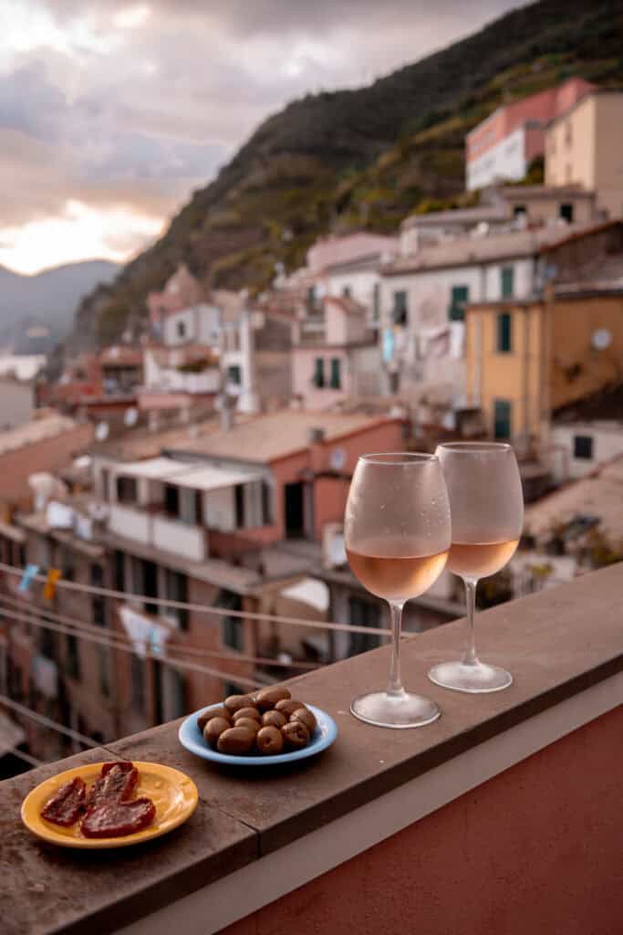 Romantic Sunset In Cinque Terre