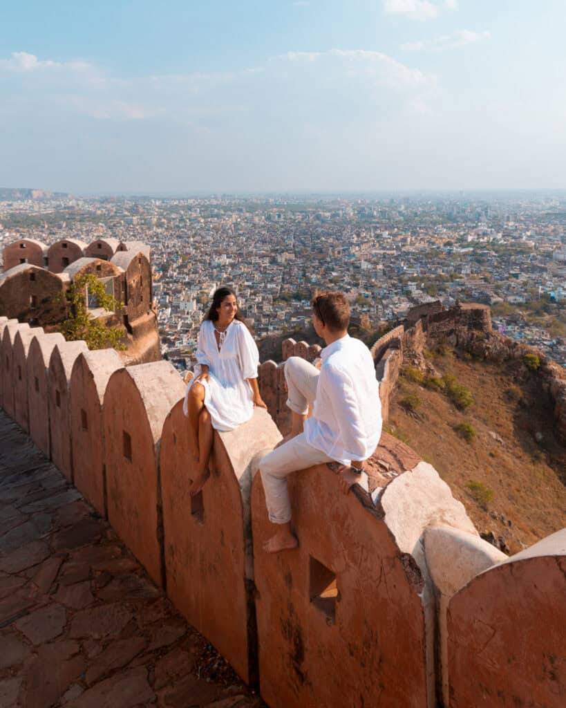 Jaipur'S Hidden Gems: 15 Unique Locations 21 Nahargardh Sunset Couple Photo